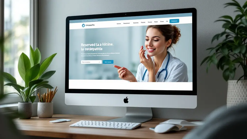 Site repensé d'un cabinet d'ostéopathie avec la réservation en ligne
