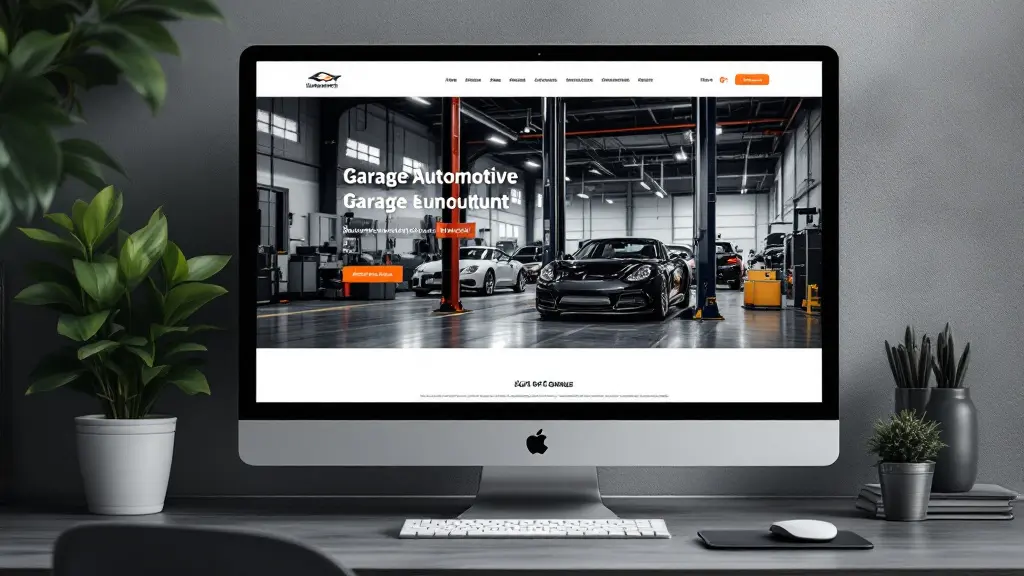 Site internet d'un garage automobile, visibilité locale en bonus